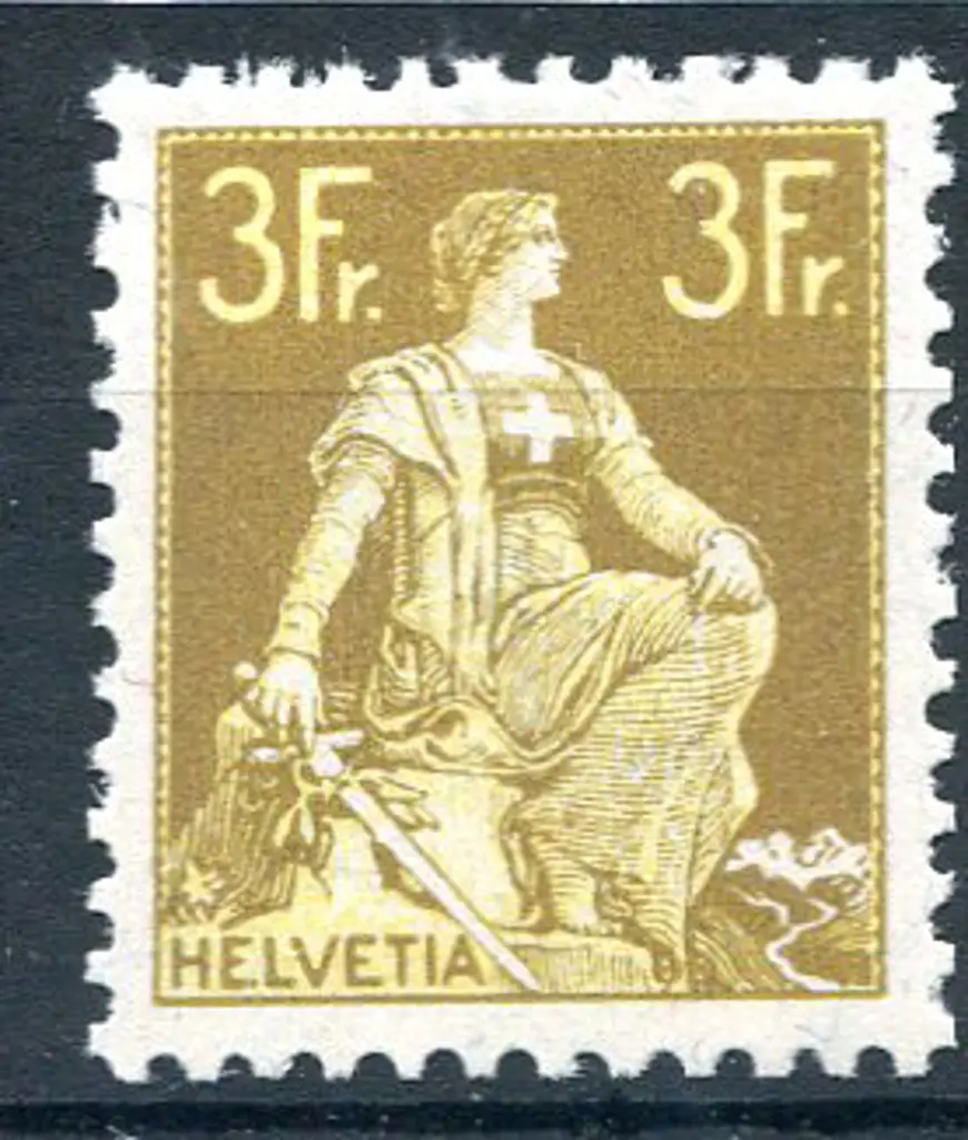 1908/40 3f Sitting Helvetia. Superb MUH. SG 246, ... Image 1++