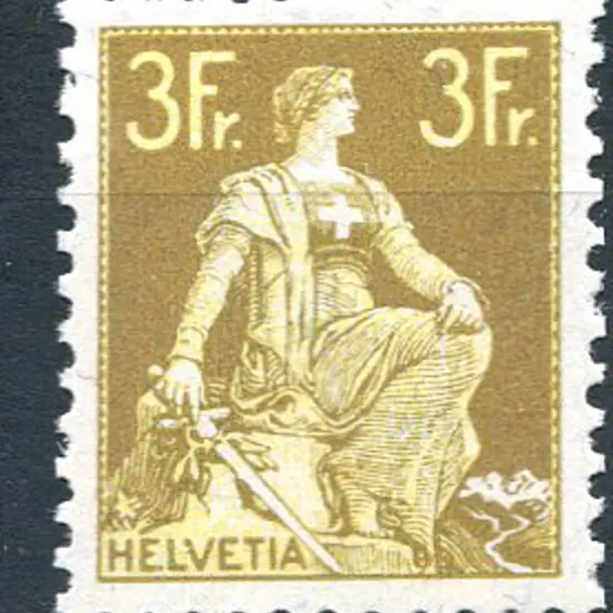 1908/40 3f Sitting Helvetia. Superb MUH. SG 246, ...