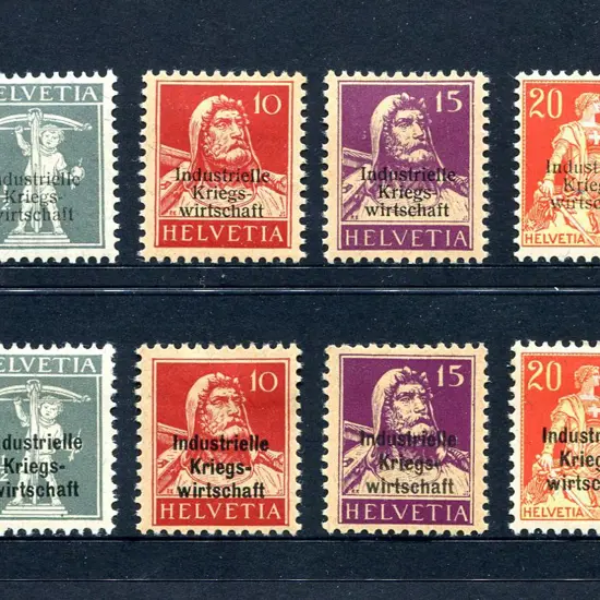 1918 Officials serifed & sans-serif ovpts of ...