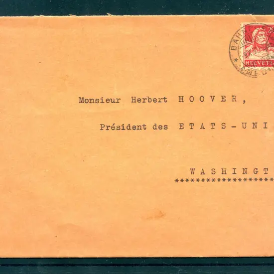 1931 (9th Oct) Cover addressed to "Monsieur ...