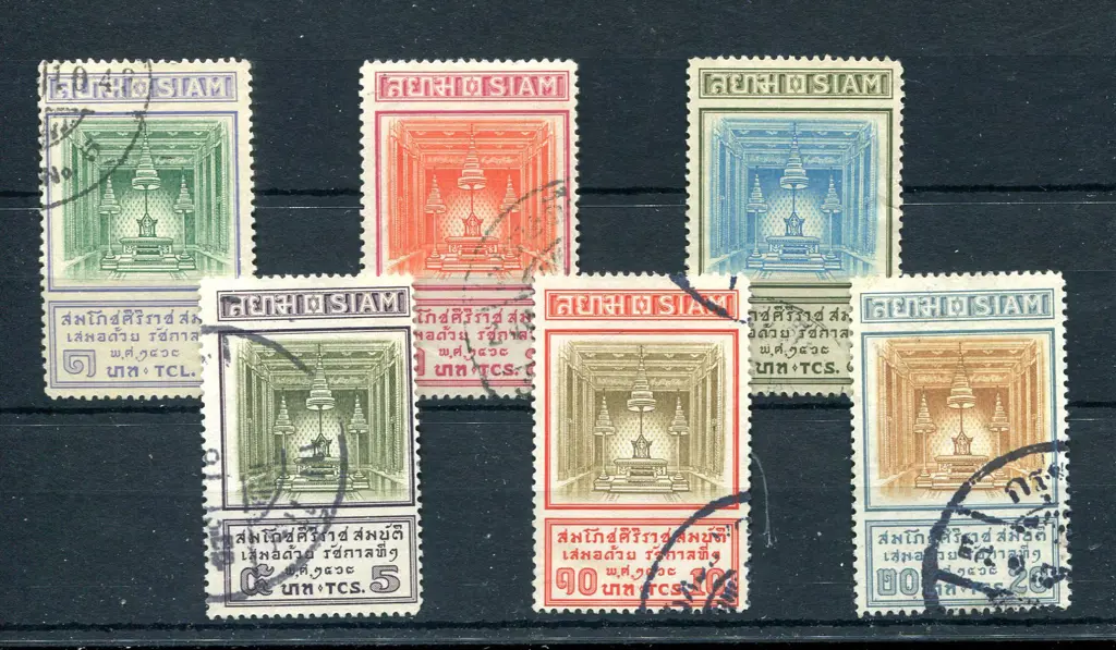 1926 Coronation Stone. F/U set of 6. SG 244/49, ... Image 1++