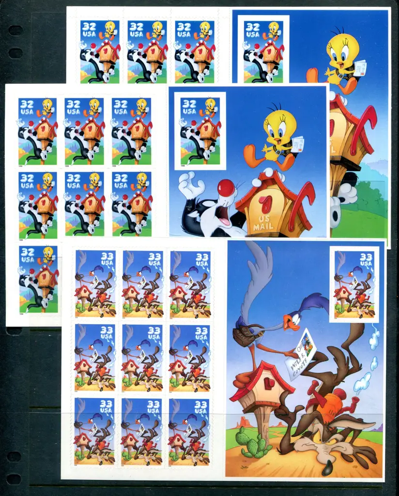 1998 "Tweety & Sylvester" $3.20 S/A booklet with & ... Image 1++