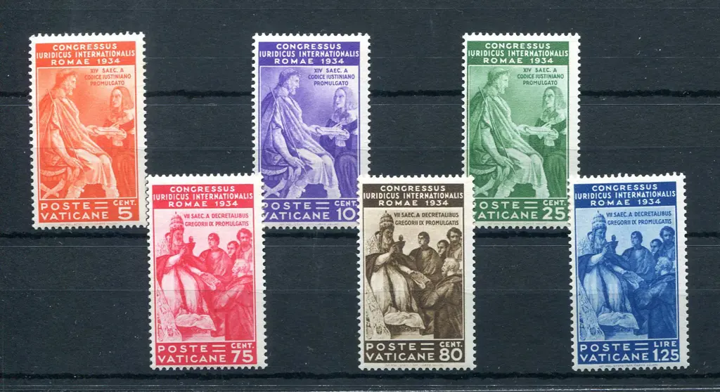 1934 Juridical Congress set of 6. MLH with light ... Image 1++