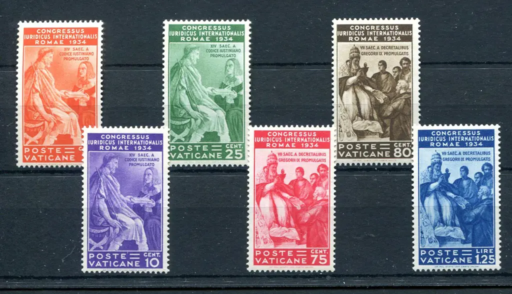 1935 Juridical Congress set of 6. Fine MVLH. SG ... Image 1++