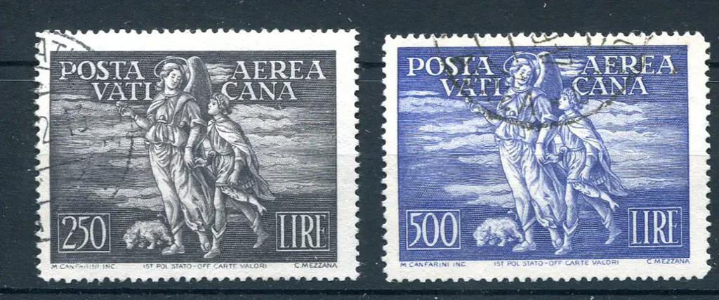 1948 250l & 500l Airmails. F/U pair. SG 137/38, ... Image 1++