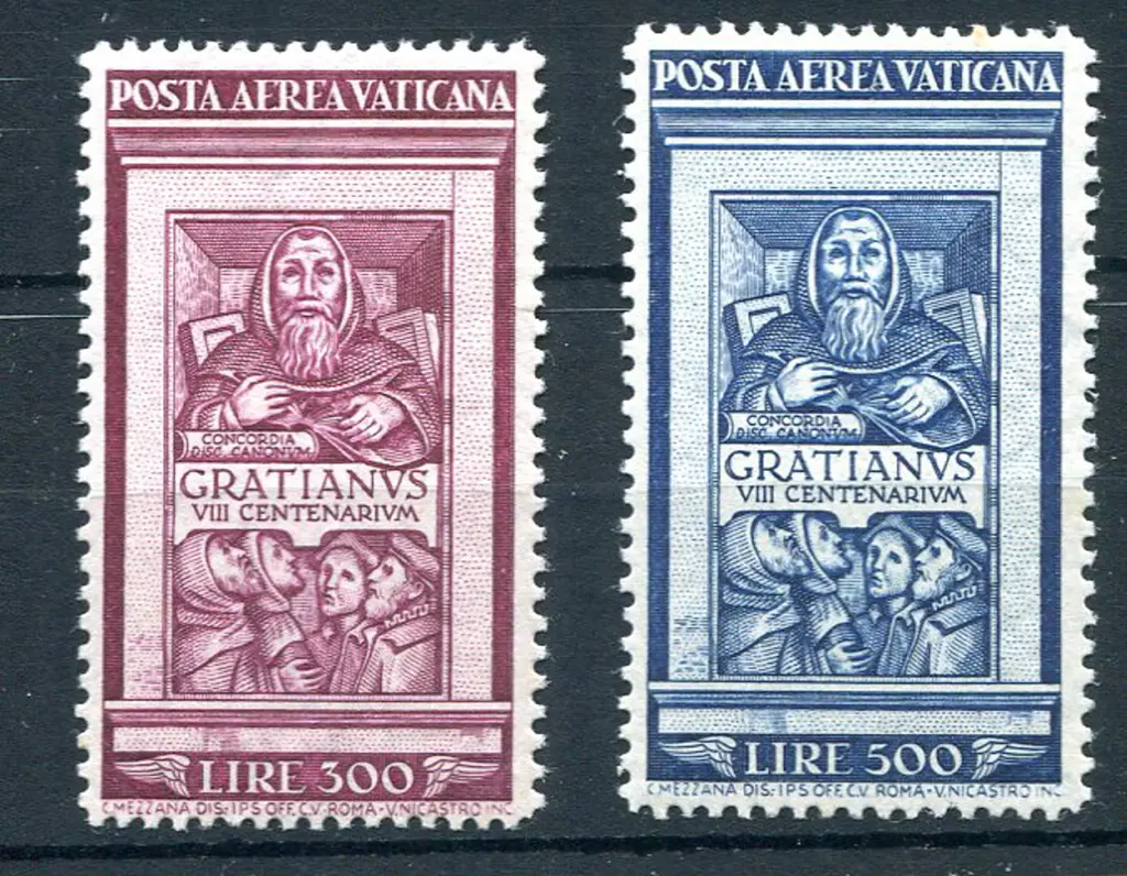 1951 Gratian Decree pair. Fresh MLH. SG 173/74, ... Image 1++