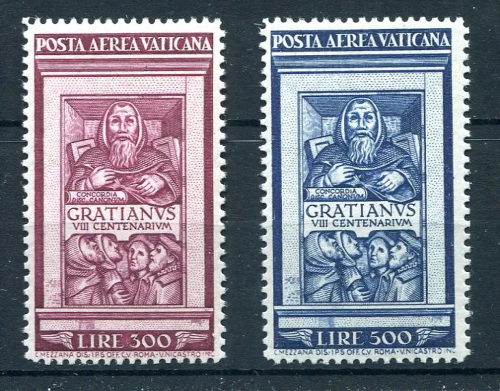 1951 Gratian Decree pair. Superb MUH. SG 173/74, ... Image 1++