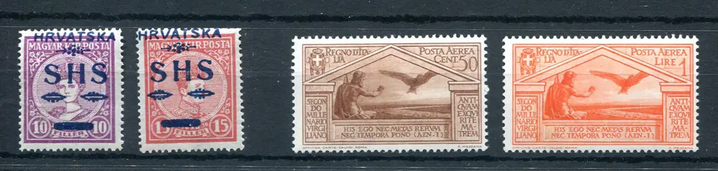 Yugoslavia 1918 Coronation stamps of Hungary ovptd ... Image 1++
