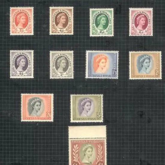 Rhodesia & Nyasaland 1953-1967 incl 1954 to £1 ...