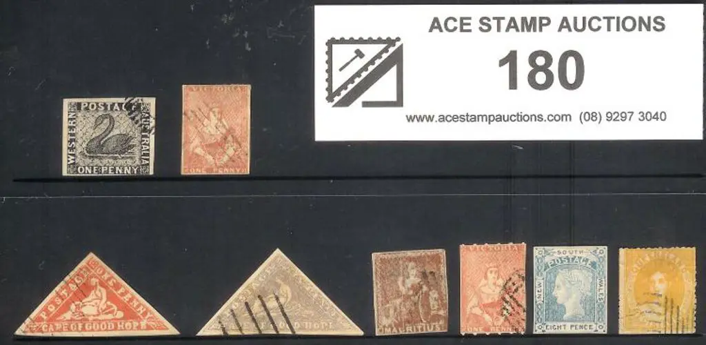 Forgeries CGH 1d & 6d triangulars, Victoria 1d ... Image 1++
