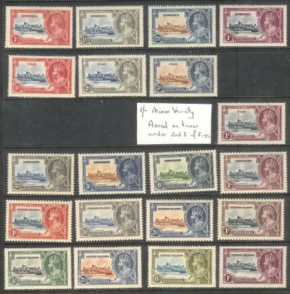 1935 KGV Silver Jubilee Omnibus MLH sets (6) & ... Image 1++