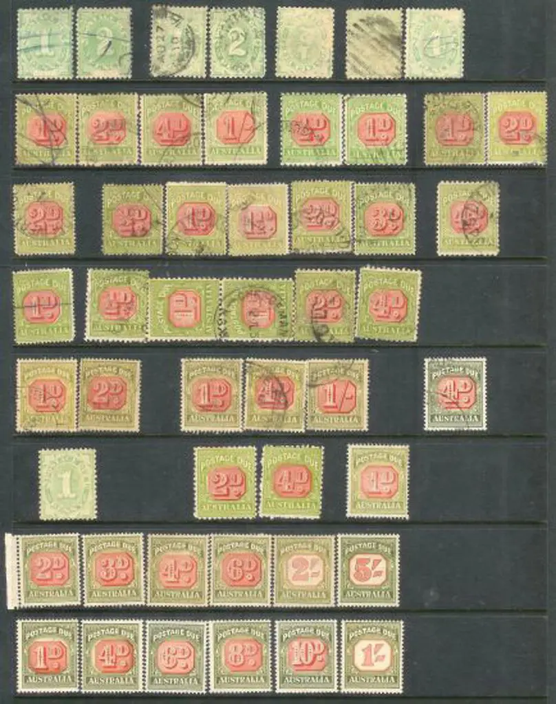Postage Dues 1902-1960 used in various wmks & ... Image 1++