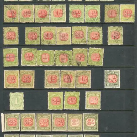 Postage Dues 1902-1960 used in various wmks & ...