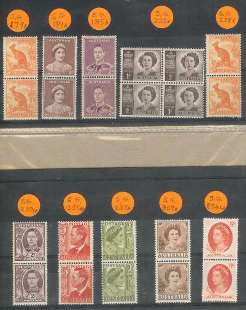 Pre-decimal Coils. SG 179b, 181a, 185a, 222c, ... Image 1++