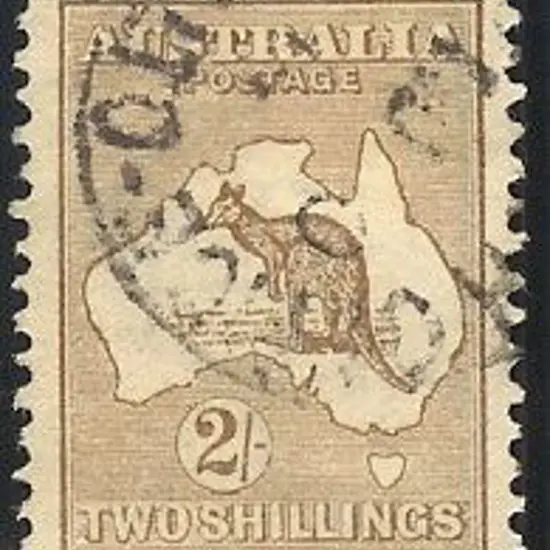 1913 2/- kangaroo well-centred, light cds & good ...