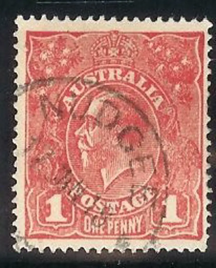 1918 1d Red KGV rough paper Die I & II singles ... Image 1++