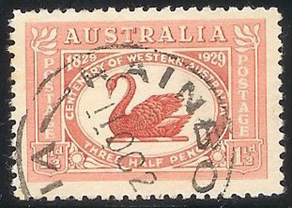 1929 1½d WA Centenary with re-entry. Fine used ... Image 1++