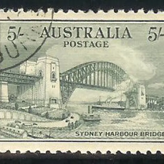 1932 Sydney Harbour Bridge set of 4 to 5/- with 2d ...
