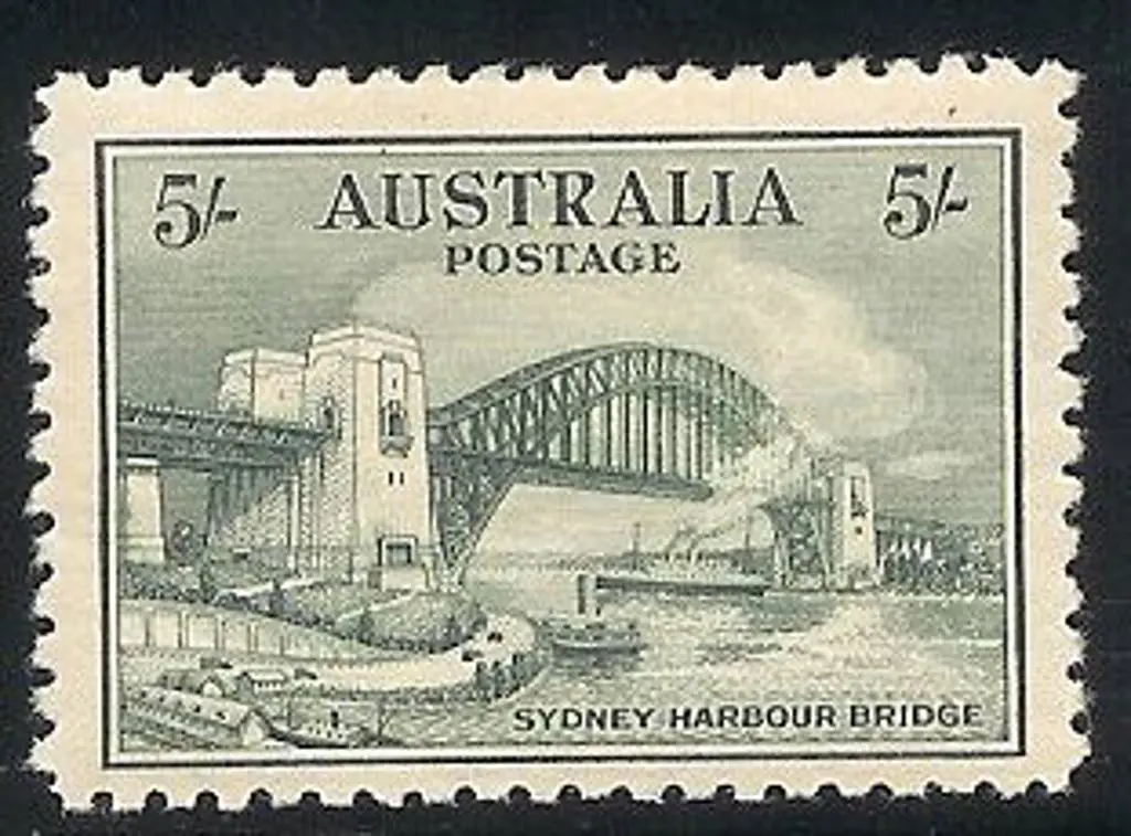1932 Sydney Harbour Bridge set of 3 to 5/-. Fresh ... Image 1++