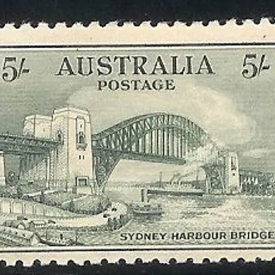 1932 Sydney Harbour Bridge set of 3 to 5/-. Fresh ...