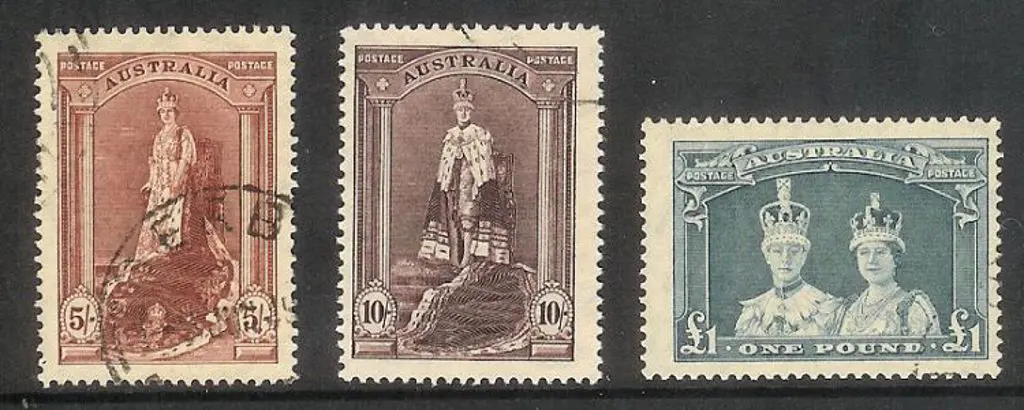 1948/49 Robes set of 3 to £1 on thin paper. Fine ... Image 1++