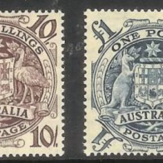 1949/50 Arms set of 4 to £2 Arms. Fine MUH SG ...