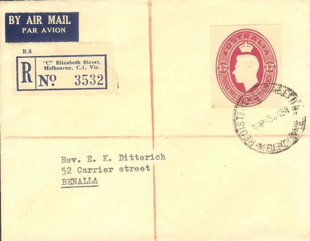 1951 (19th July) Registered Airmail cover ... Image 1++