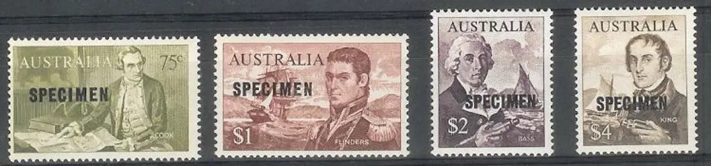 1966 Navigators overprinted SPECIMEN set of 4 to ... Image 1++