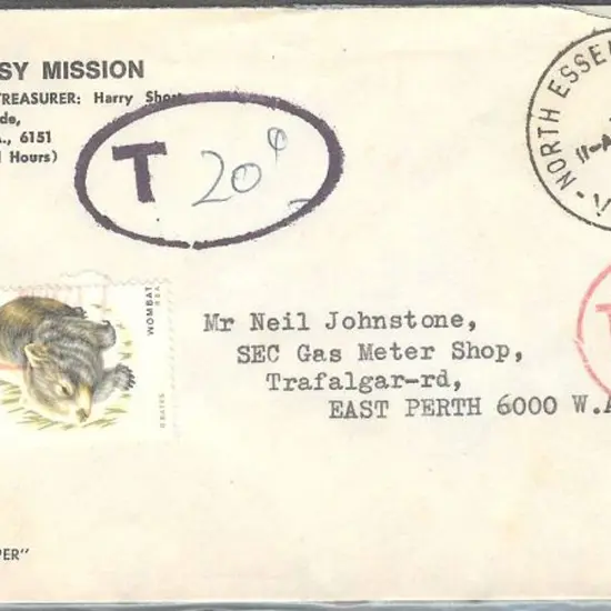 1975 Leprosy Mission, South Perth env addressed to ...