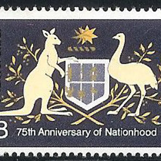 1976 18c Nationhood Die II with misplaced gold. ...