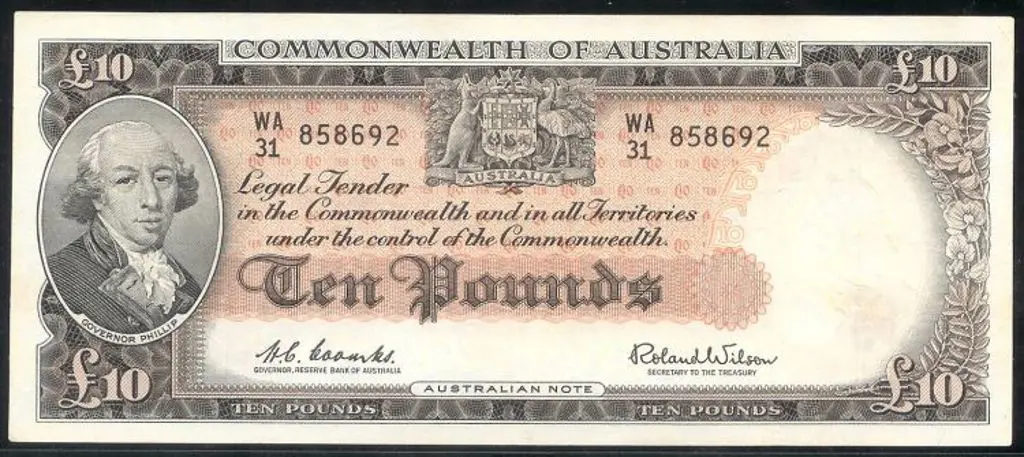 1960 £10 R62 Arthur Phillip Coombs-Wilson  EF Image 1++