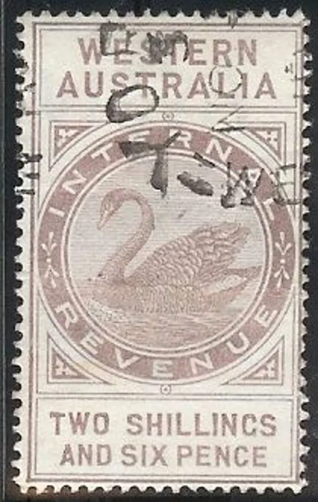 1897 2/6d dull purple postal fiscal fine used by ... Image 1++