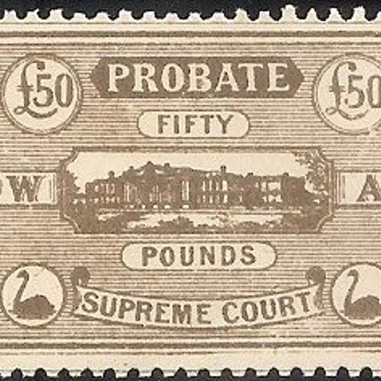 1922 Probate fiscals in new colours.  £5, £10, £25 ...