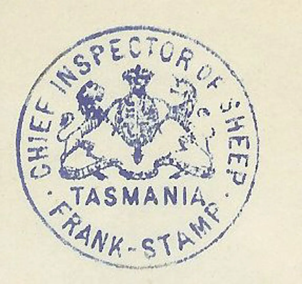 Frank Stamp impressions on piece incl. ''Inspector ... Image 1++