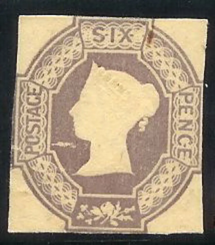 1854 6d mauve embossed mint/unused without gum. ... Image 1++