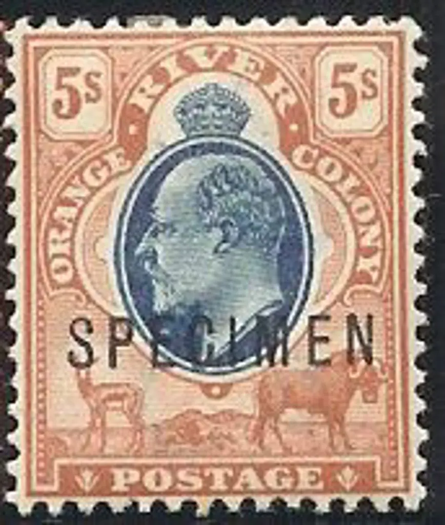 1903/04 KEVII ½d to 5/- set of 9 ovptd SPECIMEN. ... Image 1++