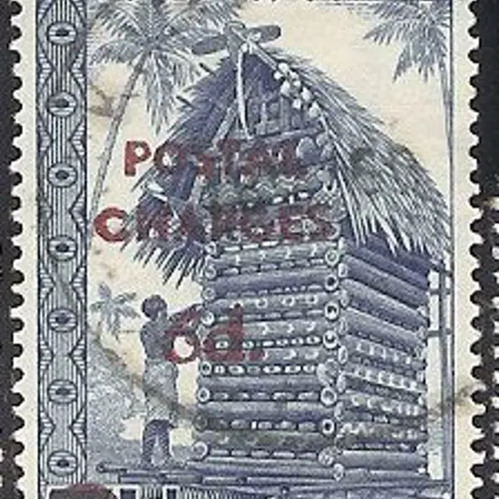1960 6d on 7½d Postal Charges Postage Due with ...