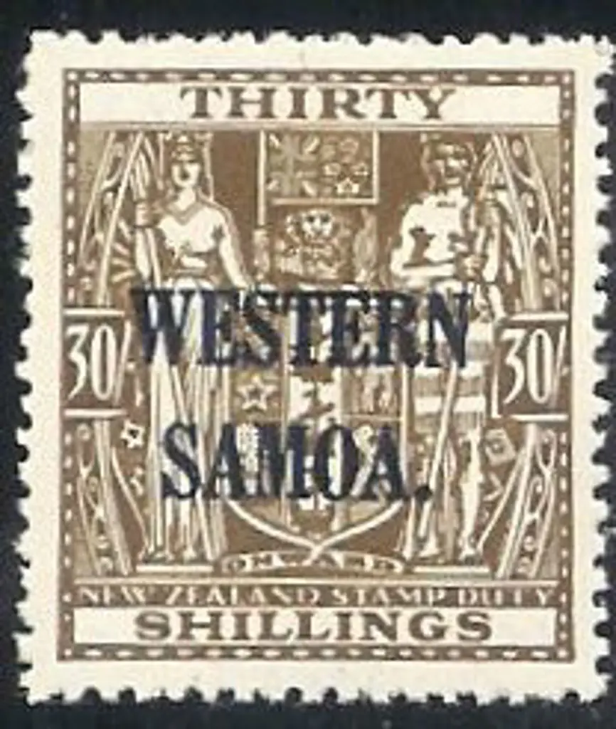 1945/53 30/- brown Mult wmk. Superb fresh MUH SG ... Image 1++