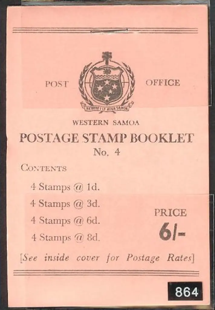 1958 6/- booklet with pink cover. Only 100 ... Image 1++