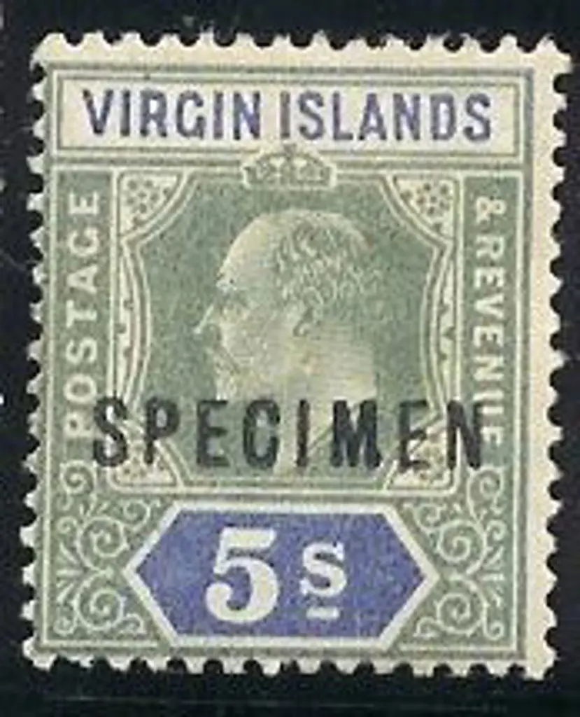 1904 KEVII ½d to 5/- set of 9 ovptd SPECIMEN. MLH ... Image 1++