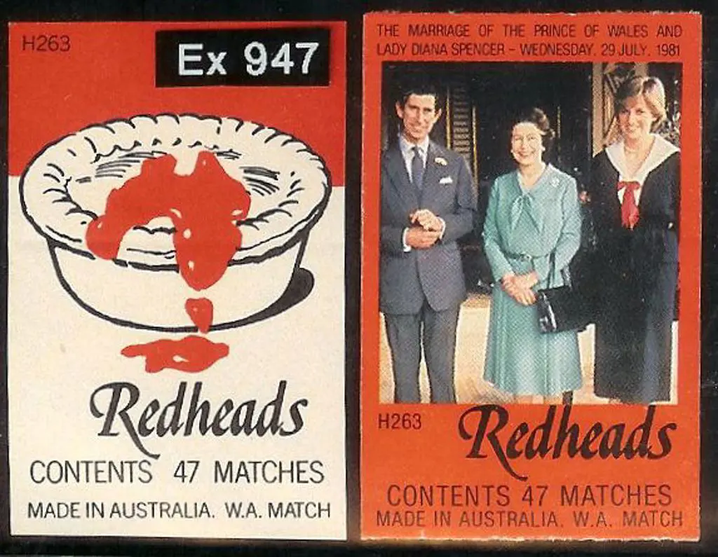 Redhead matchbox labels from the 1980's. Various ... Image 1++