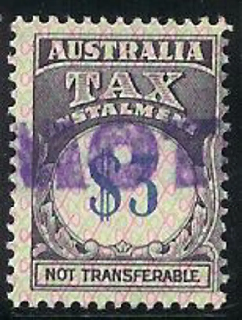 Australian Tax Stamps with values to £4 & $20. All ... Image 1++