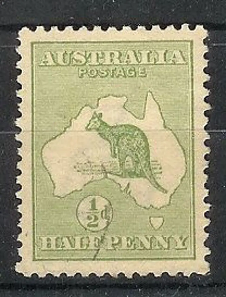 ½d green inverted wmk F/U with light indistinct ... Image 1++