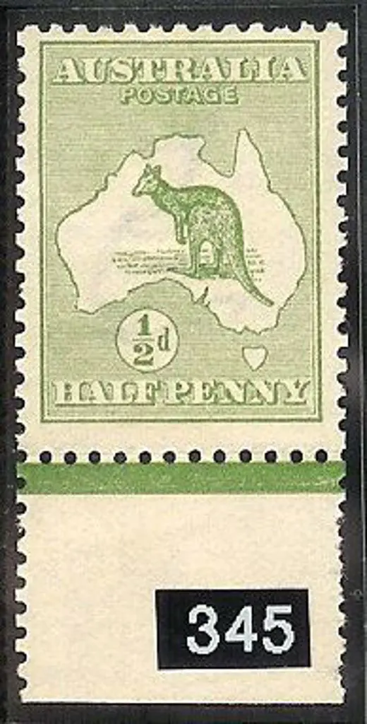 ½d green inverted wmk with bottom selvedge. MLH SG ... Image 1++