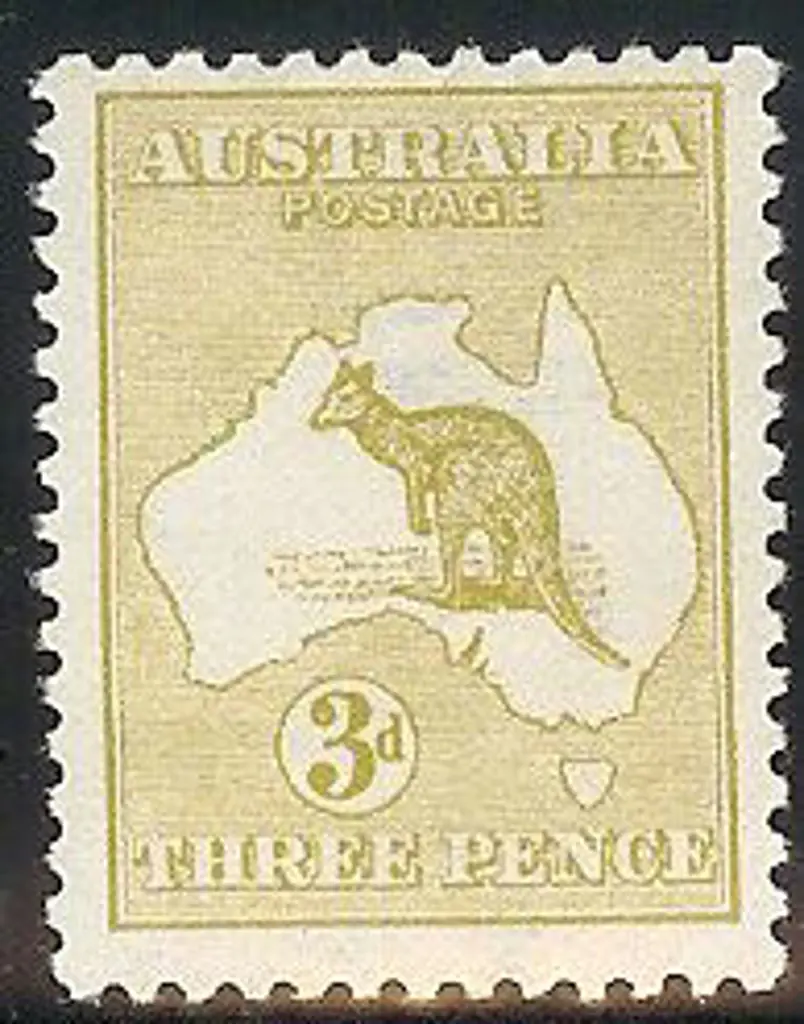 3d olive-yellow MLH SG 5c Cat. £55 Image 1++