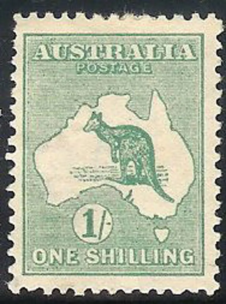 1/- emerald. Centred slightly left with 2 shortish ... Image 1++