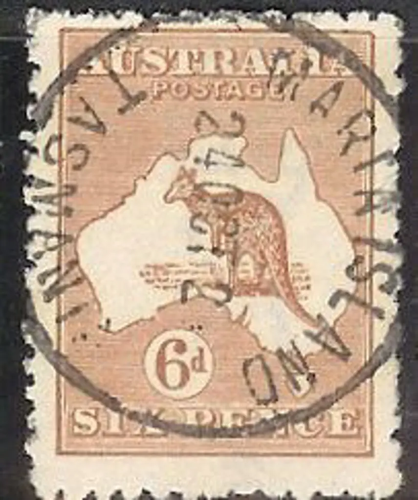 6d chestnut F/U with full MARIA ISLAND TASMANIA ... Image 1++