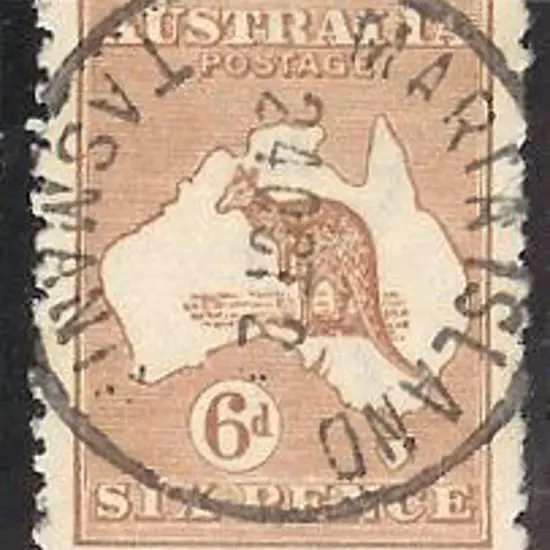 6d chestnut F/U with full MARIA ISLAND TASMANIA ...