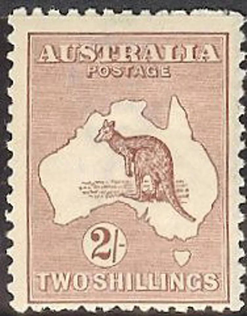 2/- maroon Die II. Centred low. Fresh MVLH. SG 74 ... Image 1++