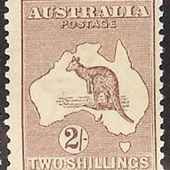 2/- maroon Die II. Centred right. Fresh MLH. SG 74 ...